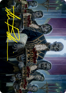 Carte d'art Mourir pour servir (signature estampillée or) [Série d'art Innistrad: Vœu de sang]