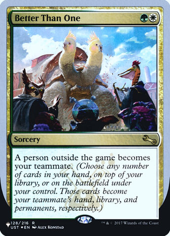 Mejor que uno (edición foil de Unfinity) [The List]