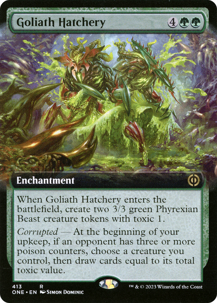 Écloserie de Goliath (Illustration étendue) [Phyrexia : Tout sera un]