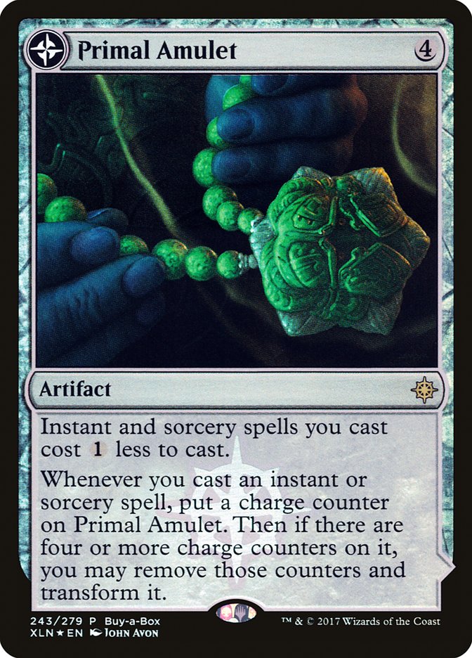 Amuleto Primigenio // Manantial Primigenio (Compre una Caja) [Cofre del Tesoro de Ixalan]
