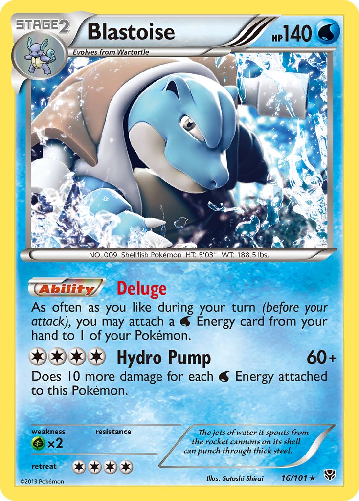 Tortank (16/101) (Exclusif au Deck Thème) [Noir & Blanc : Explosion Plasma]