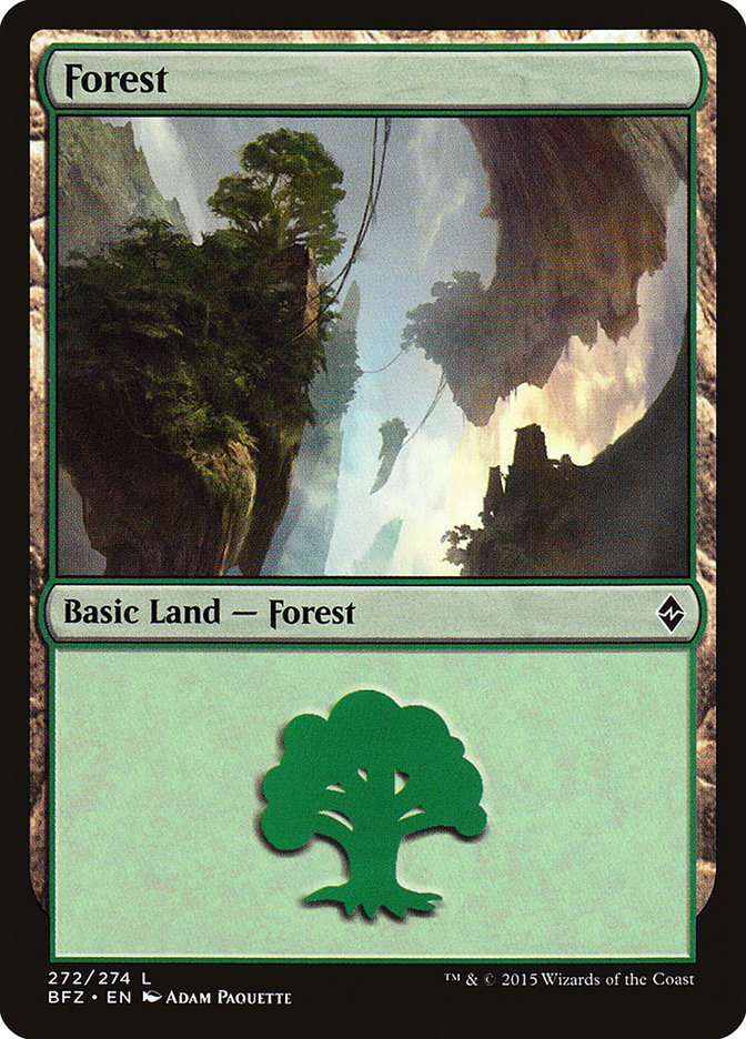 Forêt (272) [Bataille pour Zendikar]