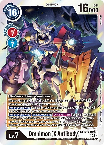 Omnimon (X Antibody) [BT10-086] [Cartas del Paquete de Revisión]
