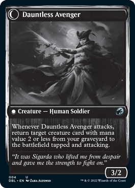 Survivante en deuil // Vengeur intrépide [Innistrad: Double Feature]