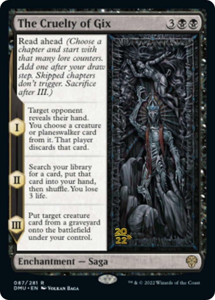 La Cruauté de Gix [Promos d'Avant-Première Dominaria Uni]
