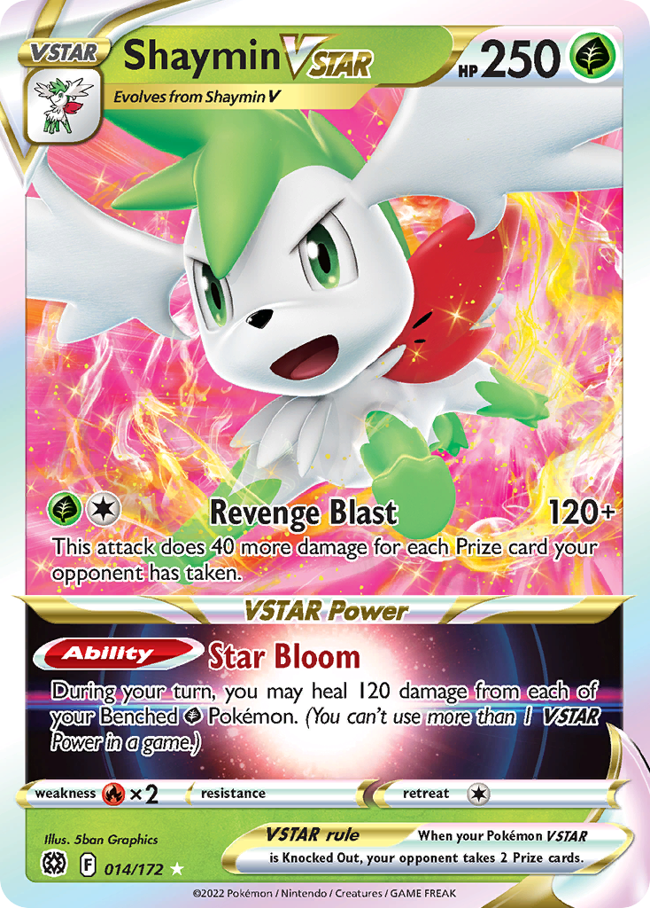 Shaymin VSTAR (014/172) (Carta Jumbo) [Espada y Escudo: Estrellas Brillantes]