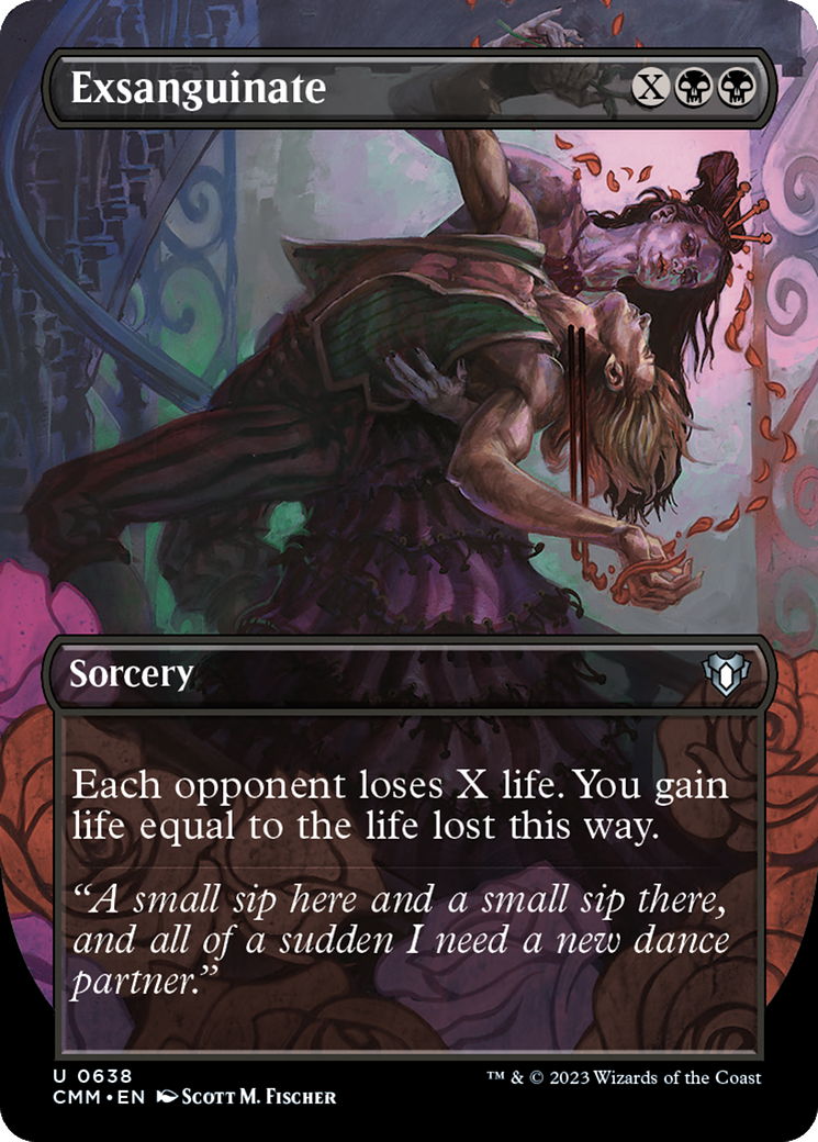 Exsanguiation (Illustration alternative sans bordure) [Commander Masters]