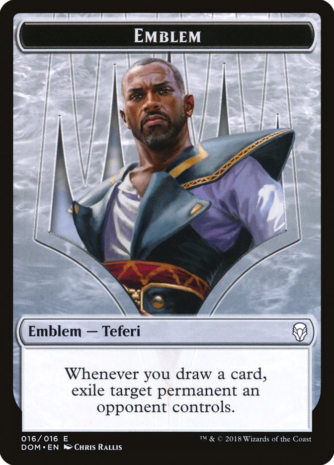 Emblème de Teferi, héros de Dominaria [Dominaria Tokens]