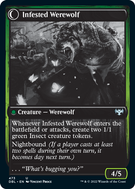 Expert en infestation // Loup-garou infesté [Innistrad: Double Feature]