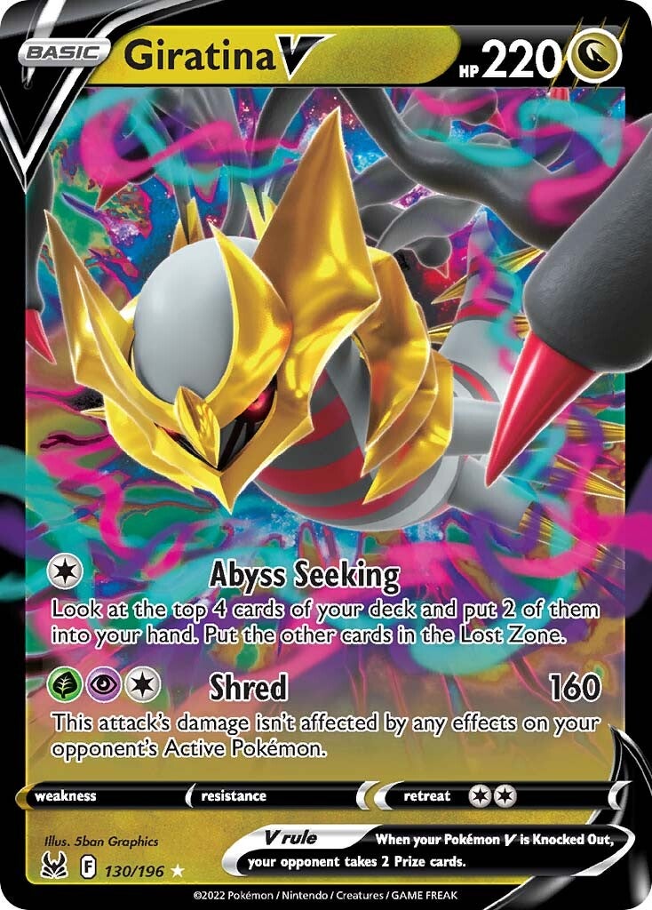Giratina V (130/196) [Espada y Escudo: Origen Perdido]