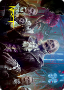 Carte artistique de Majordome mort-vivant (Signature estampée or) [Série d'illustrations Innistrad: Vœu de sang]
