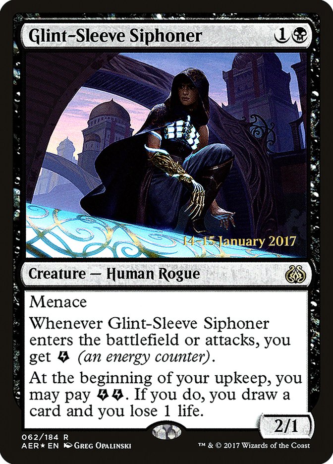 Siphonateur à manches luisantes [Cartes promotionnelles de l'Avant-première d'Amonkhet]