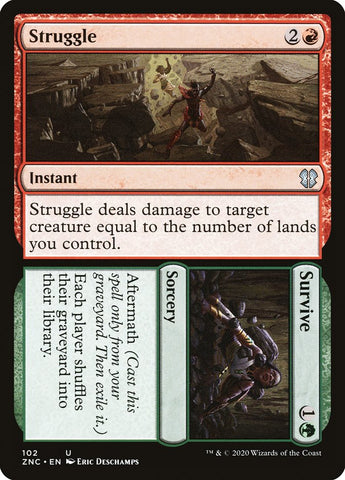 Lucha // Sobrevive [Commander de Zendikar Rising]