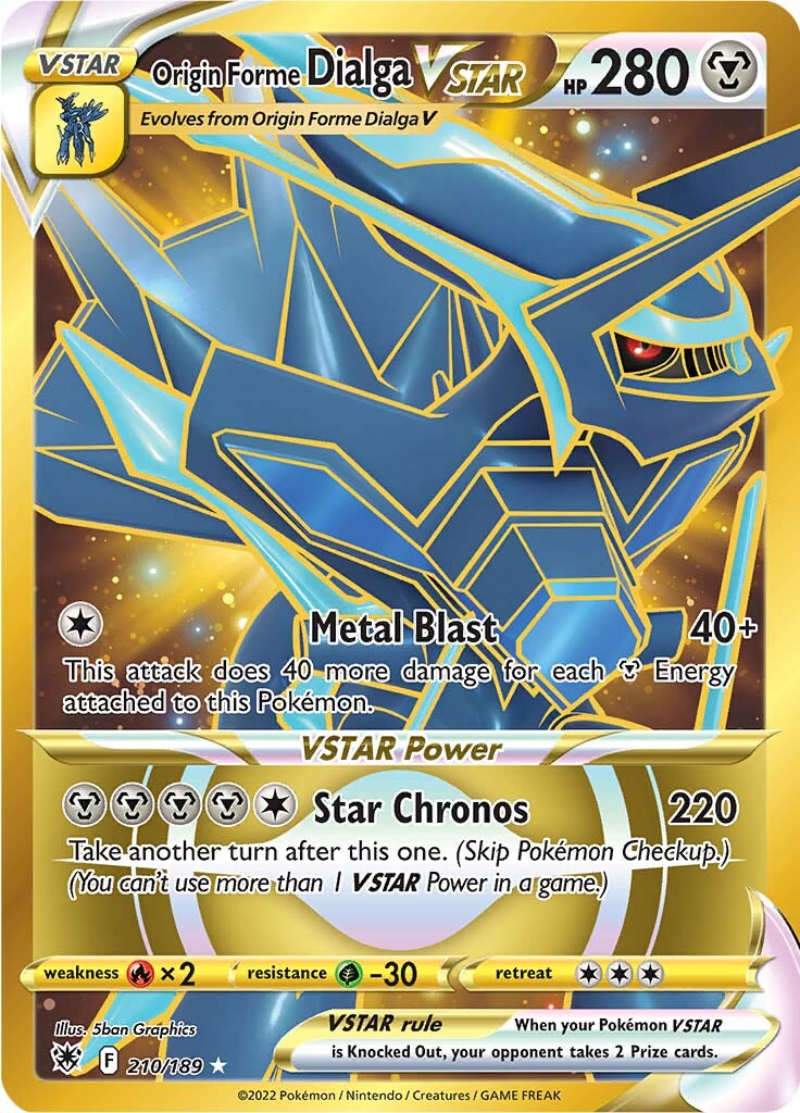 Dialga Origen VSTAR (210/189) [Espada y Escudo: Resplandor Astral]