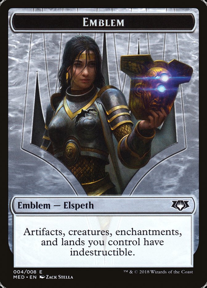 Emblema de Elspeth, Caballero Errante [Fichas de Edición Mítica]