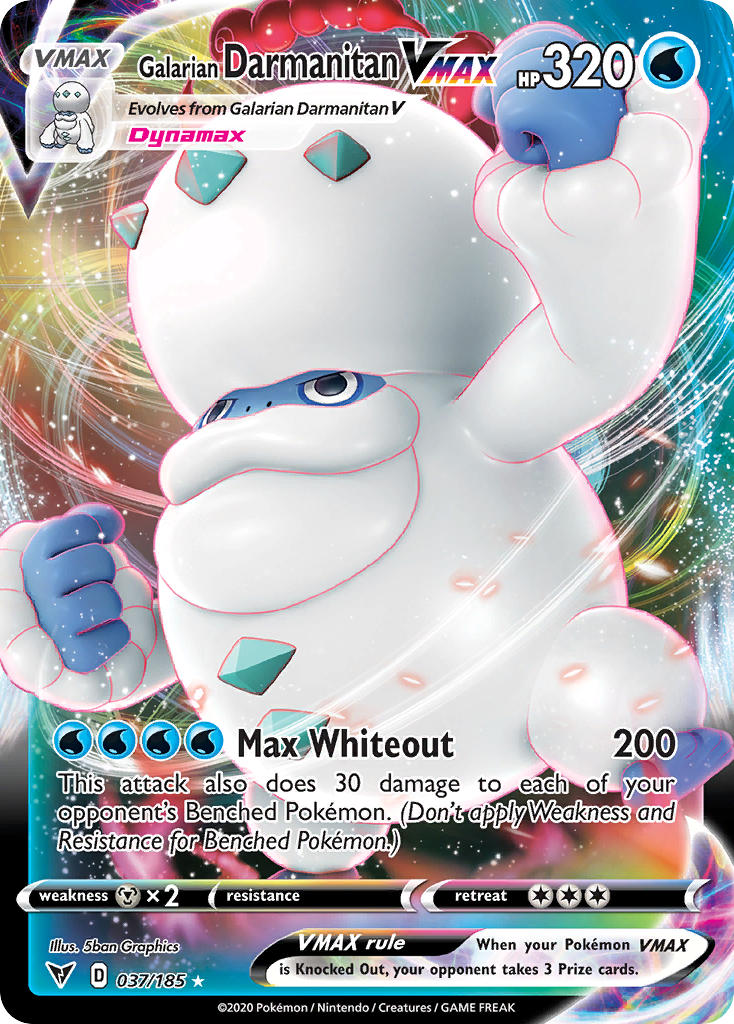 Darumacho de Galar VMAX (037/185) [Épée et Bouclier : Voltage Éclatant]
