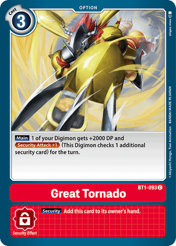Grande tornade [BT1-093] [Boosters Spéciaux Ver.1.0]