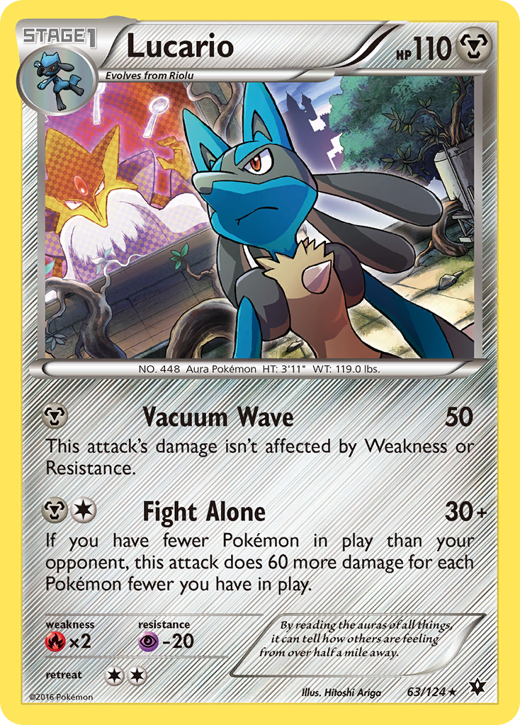 Lucario (63/124) (Holo Cosmos) [XY : Impulsion Turbo]