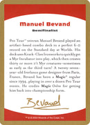 Biographie de Manuel Bevand [Decks des Championnats du Monde 2004]