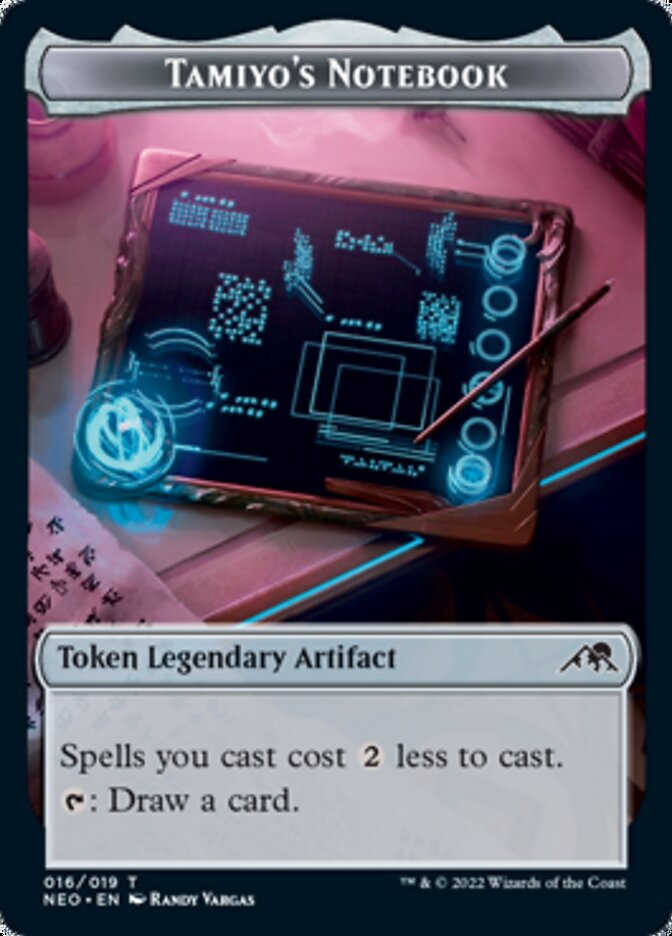 Jeton Carnet de Tamiyo [Kamigawa : Neon Dynasty Tokens]