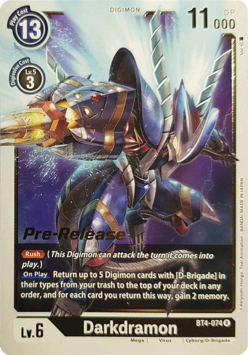 Darkdramon [BT4-074] [Sobres de Pre-lanzamiento Gran Leyenda]
