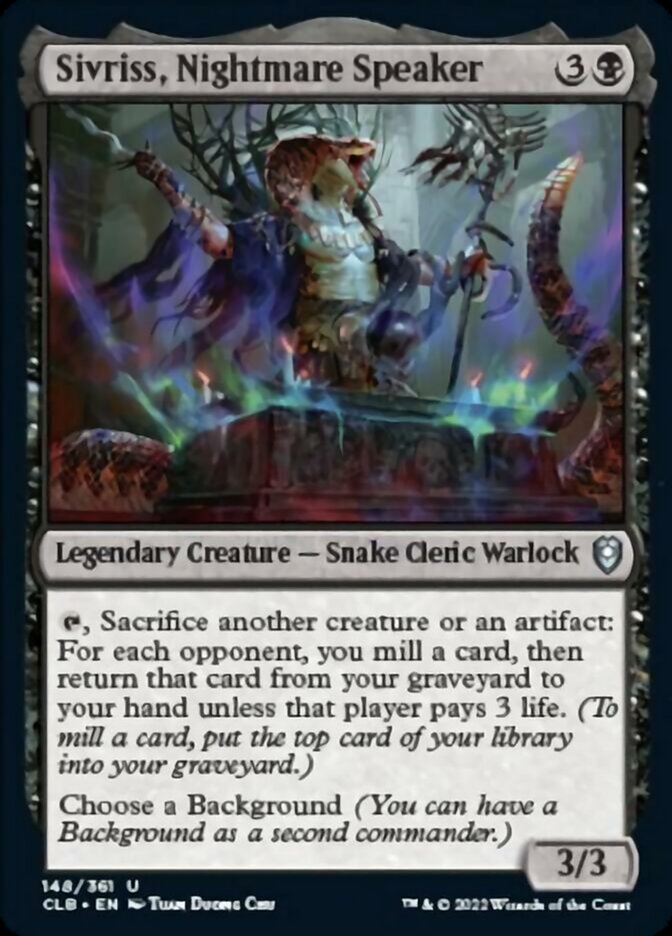 Sivriss, orateur des cauchemars [Commander Legends: Battle for Baldur's Gate]