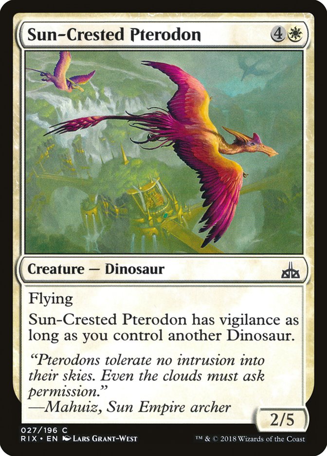 Pterodón crestado solar [Rivales de Ixalan]