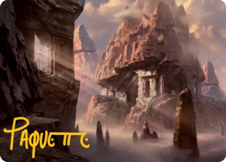 Montagne (277) Carte artistique (Signature estampée or) [Donjons et Dragons : Séries artistiques Aventures dans les Royaumes Oubliés]