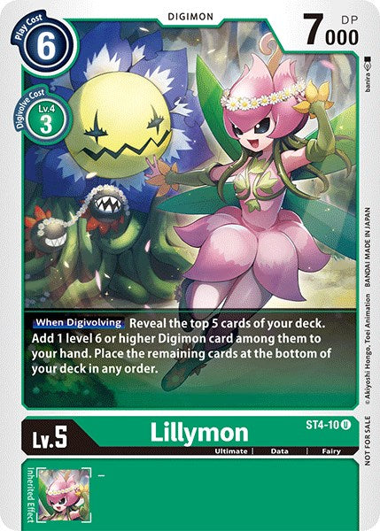 Lillymon [ST4-10] (Paquete de Torneo Oficial Vol.3) [Mazo de Inicio: Promociones Giga Green]