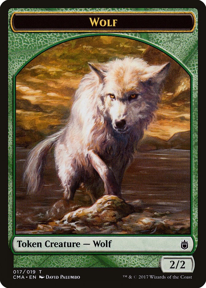 Jeton Loup (017/019) [Jetons Commander Anthology]