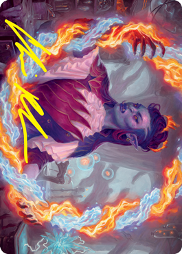 Rootha, artiste mercurielle Carte d'art (Signature estampée or) [Strixhaven: L'Académie des mages Série artistique]