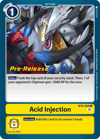 Injection Acide [BT6-099] [Cartes d'Avant-Première Double Diamond]