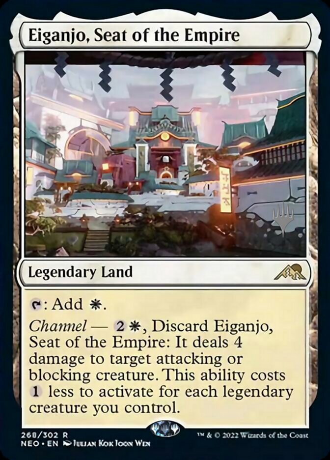 Eiganjo, Siège de l'Empire (Pack Promo) [Kamigawa : La Dynastie Néon Promos]