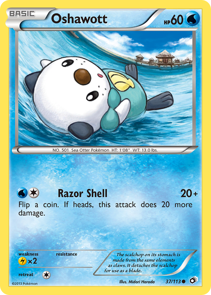 Oshawott (37/113) [Negro y Blanco: Tesoros Legendarios]