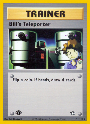 Teletransportador de Bill (91/111) [Neo Genesis 1st Edition]