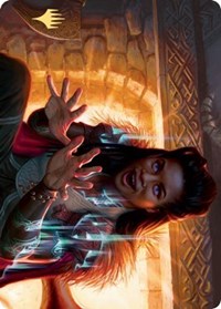 Birgi, Diosa del Arte Narrativo Carta de Arte (Firma Estampada en Oro) [Serie de Arte Kaldheim]