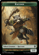 Jeton double-face Rat // Raton laveur [Jetons Commandeur Bloomburrow]