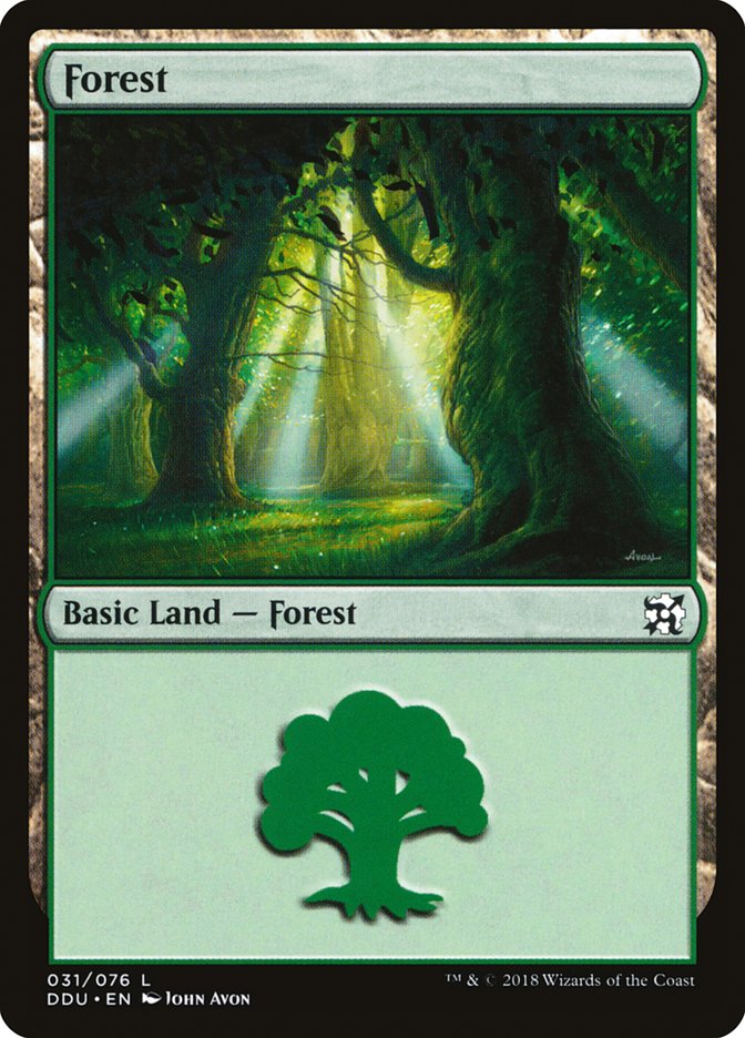 Forêt (31) [Duels de Planeswalkers: Elfes vs. Ingénieux]