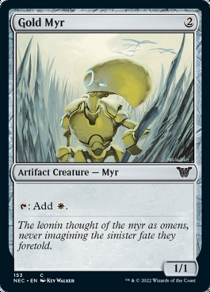 Myr d'or [Kamigawa : La Dynastie Néon Commander]