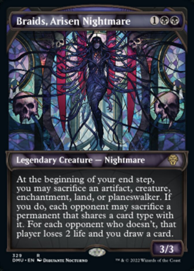 Tresses, cauchemar éveillé (Showcase texturé) [Dominaria Uni]