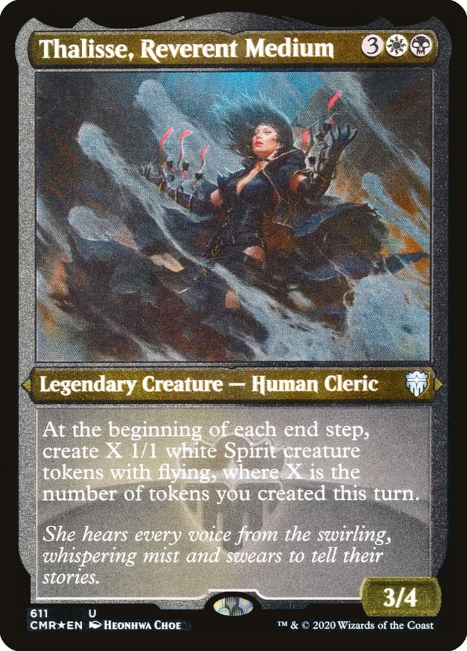 Thalisse, médium reverente (grabado) [Commander Legends]