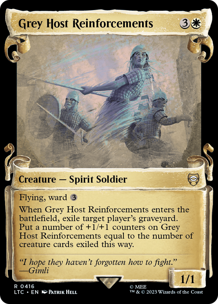 Renforts de l'Hôte gris [Le Seigneur des Anneaux : Histoires de la Terre du Milieu Commander Showcase Scrolls]