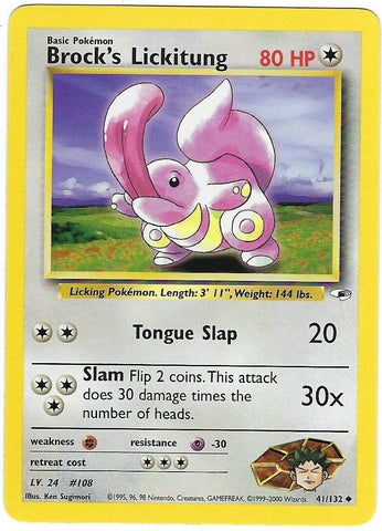 Lickitung de Brock (41/132) [Héroes de Gimnasio Ilimitada]