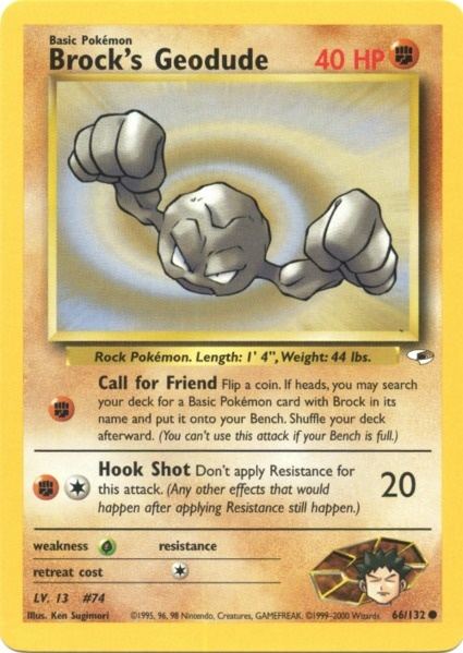 Racaillou de Pierre (66/132) [Gym Heroes Unlimited]