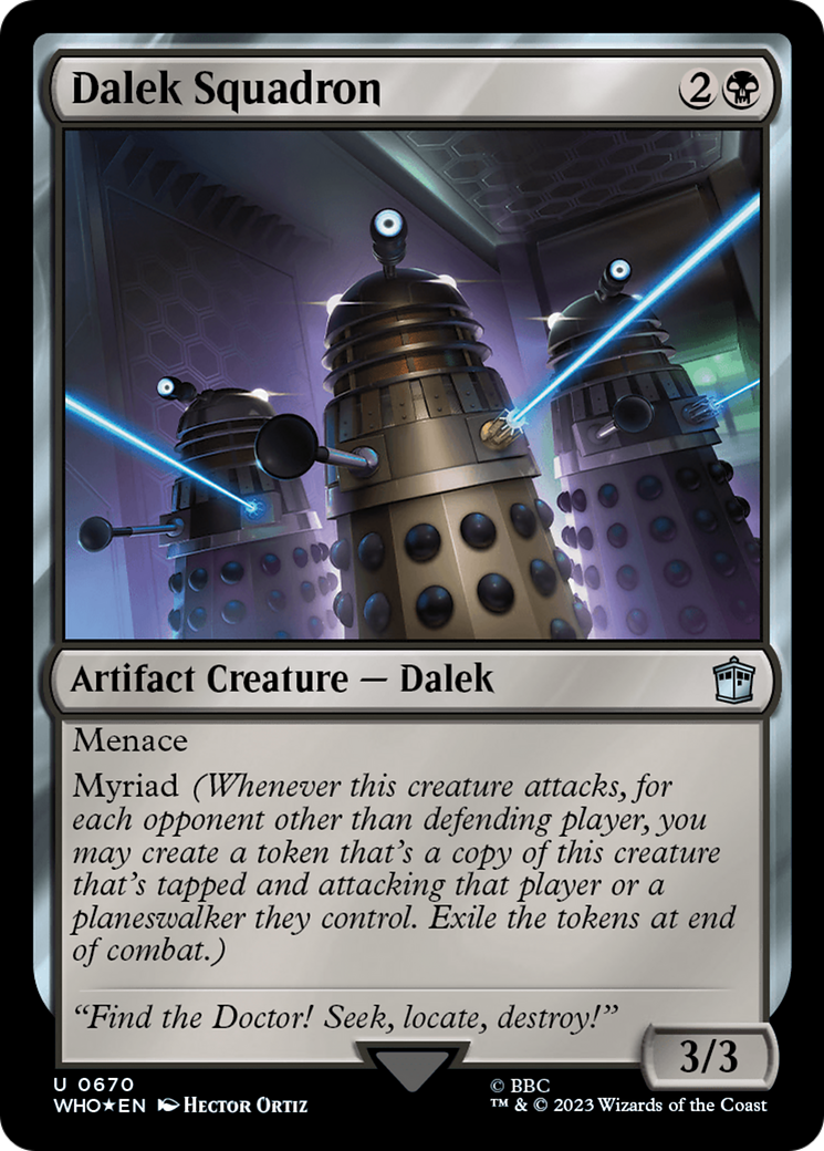 Escadron de Daleks (Feuilleté intensifié) [Doctor Who]
