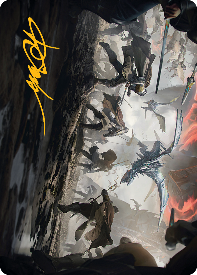 Carte artistique Invasion de Dominaria (signature dorée) [Série artistique L'invasion des machines]