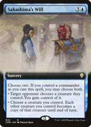 La voluntad de Sakashima (Arte extendido) [Commander Legends]