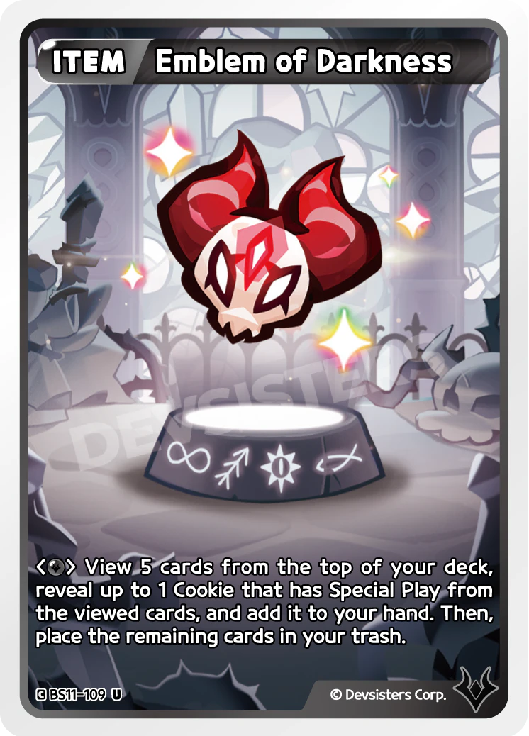 Image for Emblem of Darkness (BS11-109) (BS11) - CookieRun: Braverse TCG