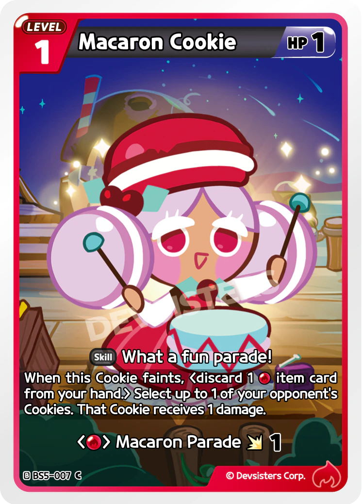 Image for Macaron Cookie (BS5-007) (BS5) - CookieRun: Braverse TCG