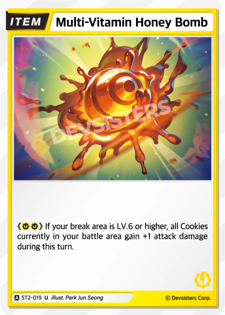 Image for Multi-Vitamin Honey Bomb (ST2-019) (ST2) - CookieRun: Braverse TCG